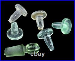 Bottle Stoppers 82 Glass Apothecary, Medical, Decanter, Perfume Clear Aqua Amber Bottle Stoppers 82 Glass Apothecary, Medical, Decanter, Perfume Clear Aqua Amber