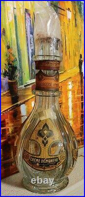 Collectors Vintage Dolfi Decanter Four Chamber Spirits Bottle Liquor Glass Tops