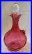 Cranberry-glass-vintage-Art-Deco-antique-wine-decanter-claret-jug-01-pu