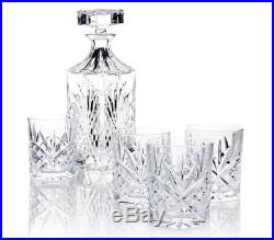 Crystal Bar Set Vintage Decanter Whiskey Wine Scotch Liquor Glass Decanters New