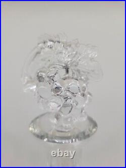 Crystal Vintage Tall Liquor Wine Decanter Cut Bottle With Grape Stopper