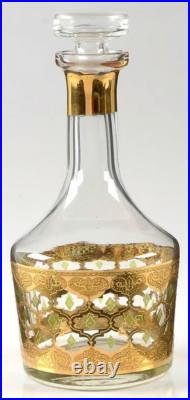 Culver Valencia decanter with gold band neck Vintage barware