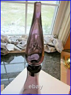 Decanter Blenko Vintage Anderson Genie Amethyst Purple 920 Bottle Stopper