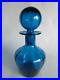 Decanter-Liquor-Blenko-Cruet-Royal-Blue-Blown-Art-Glass-Crystal-Water-Vintage-01-hnt
