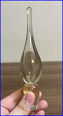 Early 1960's Vintage MCM Bischoff #373 Ruby Red Art Glass Decanter with Stopper