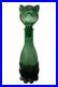 Empoli-Cat-Decanter-Italian-Emerald-Green-Glass-Bottle-Genie-Vintage-MCM-01-sxn
