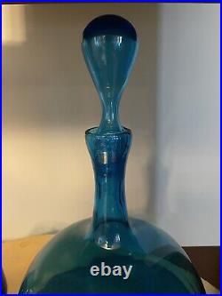 Empoli Decanter Blenko/Wayne Husted Style Withstopper 11 Vintage MCM READ