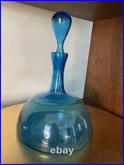 Empoli Decanter Blenko/Wayne Husted Style Withstopper 11 Vintage MCM READ