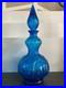 Empoli-Italian-Capri-Blue-Glass-Corset-Decanter-Bottle-Stopper-Italy-MCM-Vintage-01-gqtw