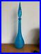 Empoli-Italian-Vintage-MCM-Blue-Hobnail-Glass-Decanter-Genie-Bottle-22-01-apws