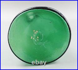 Empoli Italian Vintage MCM Green Art Glass Decanter Genie Bottle 24 1/4