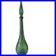 Empoli-Italy-Green-Glass-Diamond-22-MCM-Genie-Bottle-Decanter-w-Stopper-vintage-01-ssn