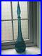 Empoli-Vintage-Blue-turquoise-Glass-Genie-Bottle-decanter-Bamboo-Design-01-ho