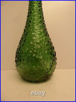 GENIE EMPOLI GLASS BOTTLES DECANTERS ITALY 1960-70 s 23 VINTAGE