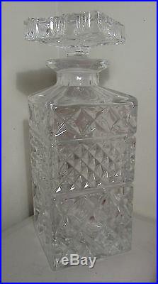 Genuine Vintage Bohemia Lead Crystal Whisky Set 7 pcs