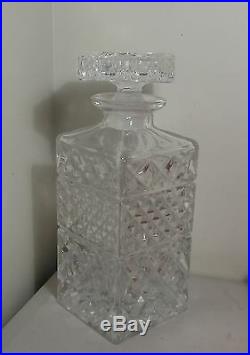 Genuine Vintage Bohemia Lead Crystal Whisky Set 7 pcs