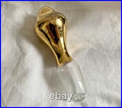 Glass Decanter Set Spirit/Liqueur Vintage Murano Gold & Cobalt Blue Venetian
