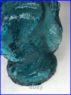 Godzilla Limited Decanter Vintage Blue Glass Bottle TOHO UNICON JAPAN 1980s