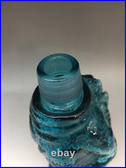 Godzilla Limited Decanter Vintage Blue Glass Bottle TOHO UNICON JAPAN 1980s