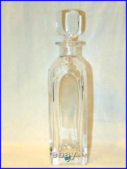 Gorgeous Vintage Heavy ORREFORS SWEDEN Crystal CLEAR GLASS Decanter withStopper
