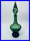 Green-14-5-Vintage-Italian-Genie-Bottle-Decanter-Art-Glass-Decor-01-wgff