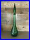 Green-Genie-Bottle-Green-Italian-Art-Glass-Hobnail-Tall-Decanter-Empoli-Vintage-01-sxv