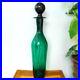 HTF-Vintage-Blenko-Green-Glass-25-Bottle-Decanter-9312L-Vase-MCM-01-tmr