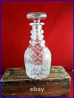 Heavy Beautiful Vintage Crystal GLASS Decanter 10 Quality