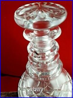 Heavy Beautiful Vintage Crystal GLASS Decanter 10 Quality