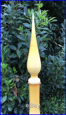 Huge Vintage Mid Century Murano Cased Art Glass Studio Genie Bottle Decanter