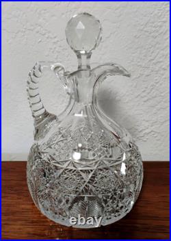 J. Hoare & Co Corning Antique Abp American Brilliant Period Cut Glass Decanter