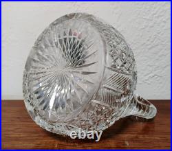 J. Hoare & Co Corning Antique Abp American Brilliant Period Cut Glass Decanter