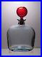 Kosta-Smoke-Glass-Decanter-with-Red-Stopper-Vicke-Lindstrand-LH-1519-01-nbr