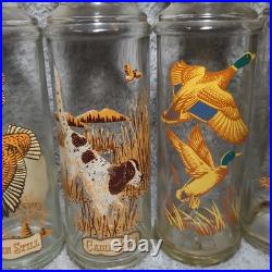 LOT (5) Vintage Cabin Still Sportsman's Collection glass whiskey decanters 60's