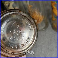 LOT (5) Vintage Cabin Still Sportsman's Collection glass whiskey decanters 60's