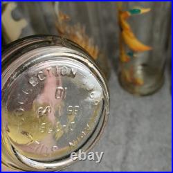 LOT (5) Vintage Cabin Still Sportsman's Collection glass whiskey decanters 60's