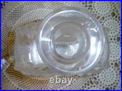 Lalique France Vintage Parme Glass Decanter Signed