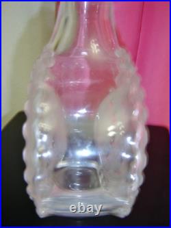 Lalique France Vintage Parme Glass Decanter Signed