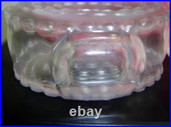 Lalique France Vintage Parme Glass Decanter Signed