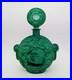 Large-Emerald-Green-Czech-Malachite-Art-Glass-Bottle-Decanter-Flacon-Vintage-9-01-wxo