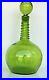 Large-Vintage-Glass-Wine-decanter-16-Tall-Green-Genie-Bottle-Bubble-Stopper-Top-01-ehl