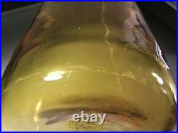 MCM Blenko Wayne Husted 564 Yellow Glass Decanter