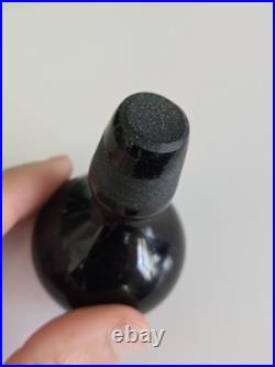 MCM Vintage KLUK KLUK Style Swedish Green Glass Decanter 13 TALL