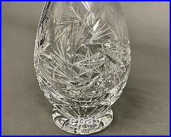 Marvelous Vintage Wine/ Liquor Decanter Crystal Cut Glass Bottle with Stopper