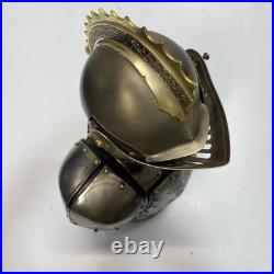 Medieval Knight Barware. 16in Tall Decanter & Glasses Vintage Barware Set