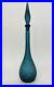 Mid-Century-Empoli-Blue-Diamond-Hobnail-Genie-Bottle-Vintage-Glass-Decanter-01-fy