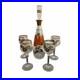 Mid-Century-Gold-Rimmed-Floral-Glass-Decanter-and-4-Wine-Glasses-Set-Vintage-01-drki