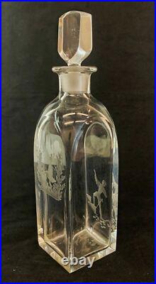 Mid century vintage Orrefors Nils Landburg Romeo & Juliet art glass decanter Mid century vintage Orrefors Nils Landburg Romeo & Juliet art glass decanter