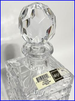 Mikasa Atrium Crystal Glass Whiskey Decanter & Stopper, Vintage Barware