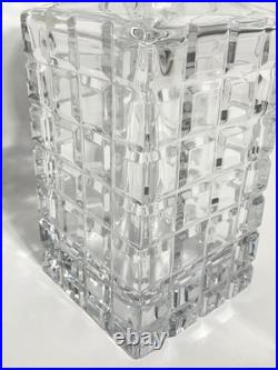 Mikasa Atrium Crystal Glass Whiskey Decanter & Stopper, Vintage Barware